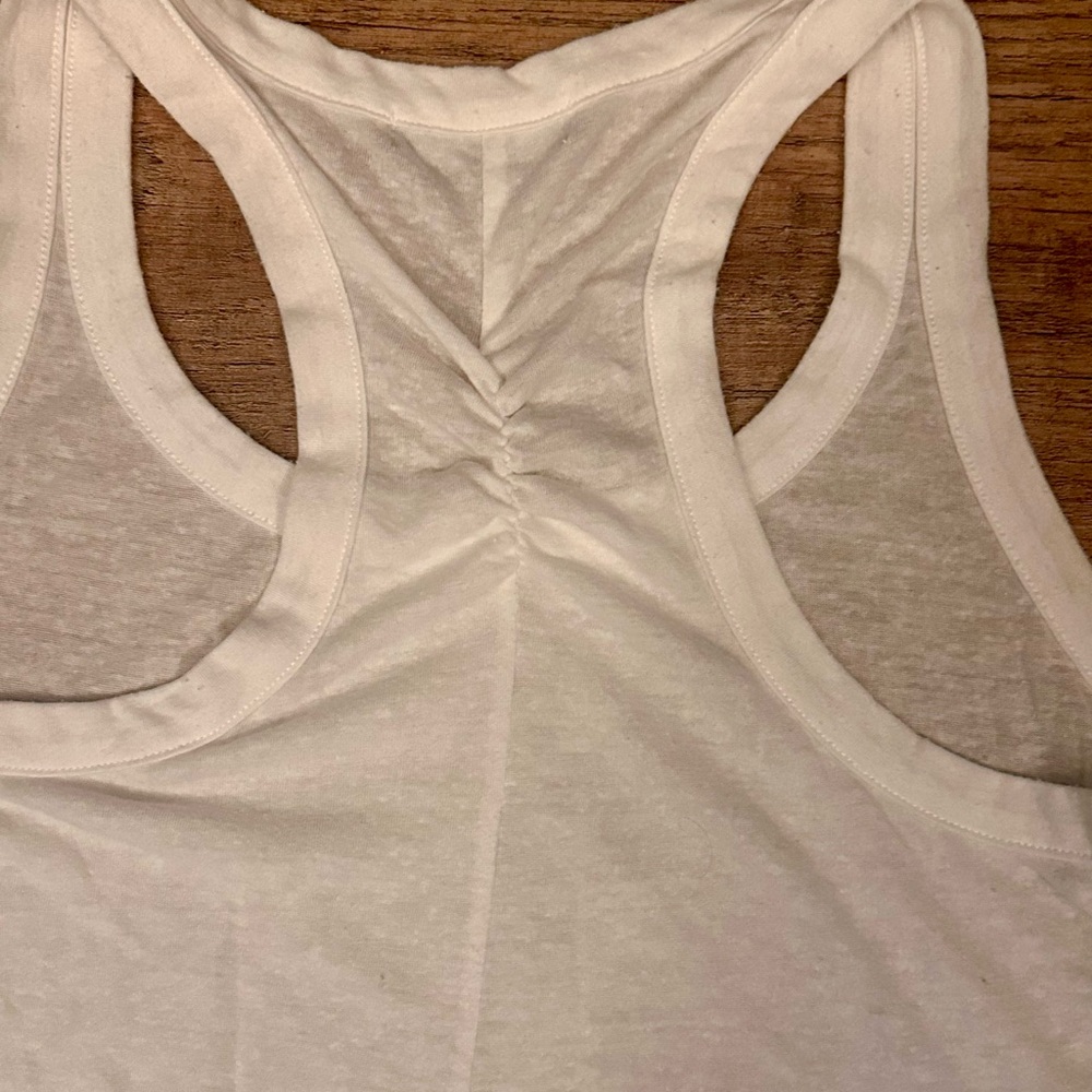 David Lerner White Racerback Tank Top XS - Picture 6 of 6